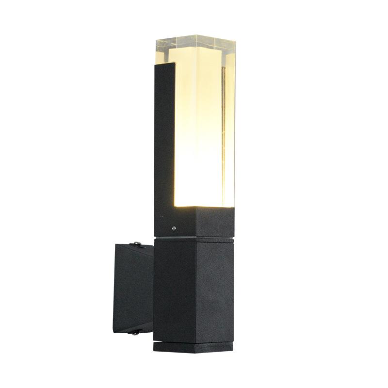 Aluminum LED sensor outdoor wall lamps waterproof acrylic wall lamp staircase hallway exterior courtyard balcony wall light