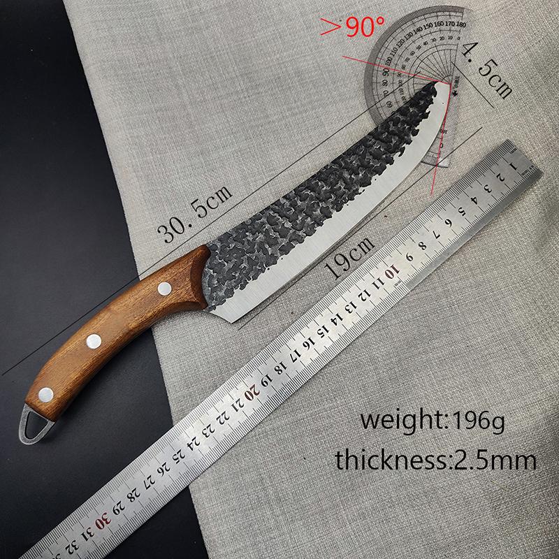 Kitchen Meat Cleaver Handmade Forged Chef Knife Slicing Boning Butcher Knife Sushi Fish Knife Vegetable Cutting Tools