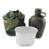 1L Army Military Water Bottle Camping Hiking Canteen Cup Portable for Outdoor