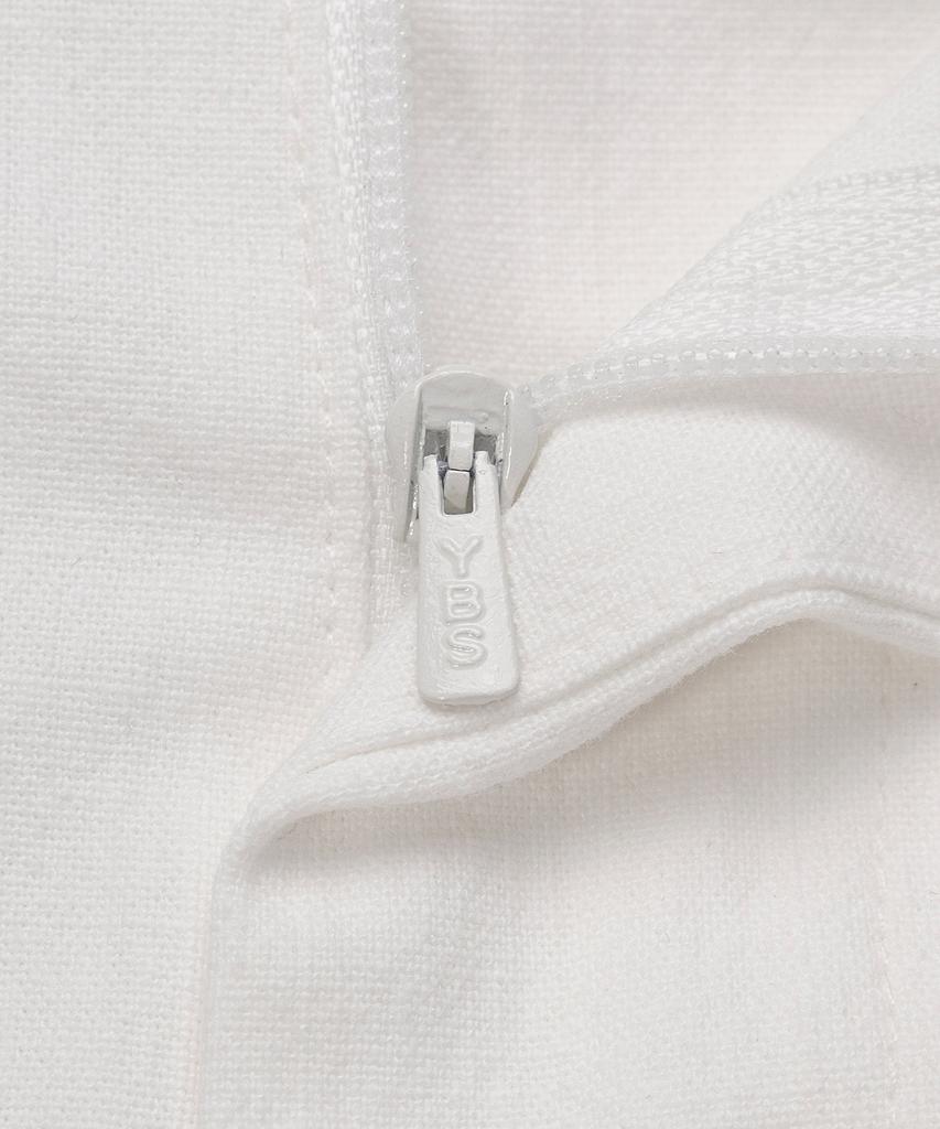 MINDBRIDGE White One-Pleat Relaxed Fit Linen-Like Elastic Pants
