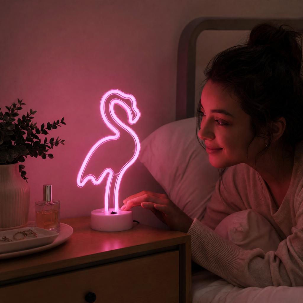 Neon Light Base Stand for Bedroom Room Decoration Night Lamp