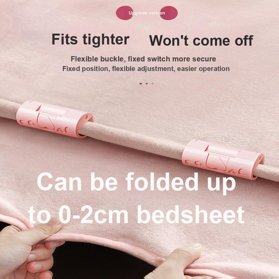 12 Pcs New Bed Sheet Gripper Clips Bed Corner Fixer Upgrade Bed Sheet Clips Anti-Slip Clips