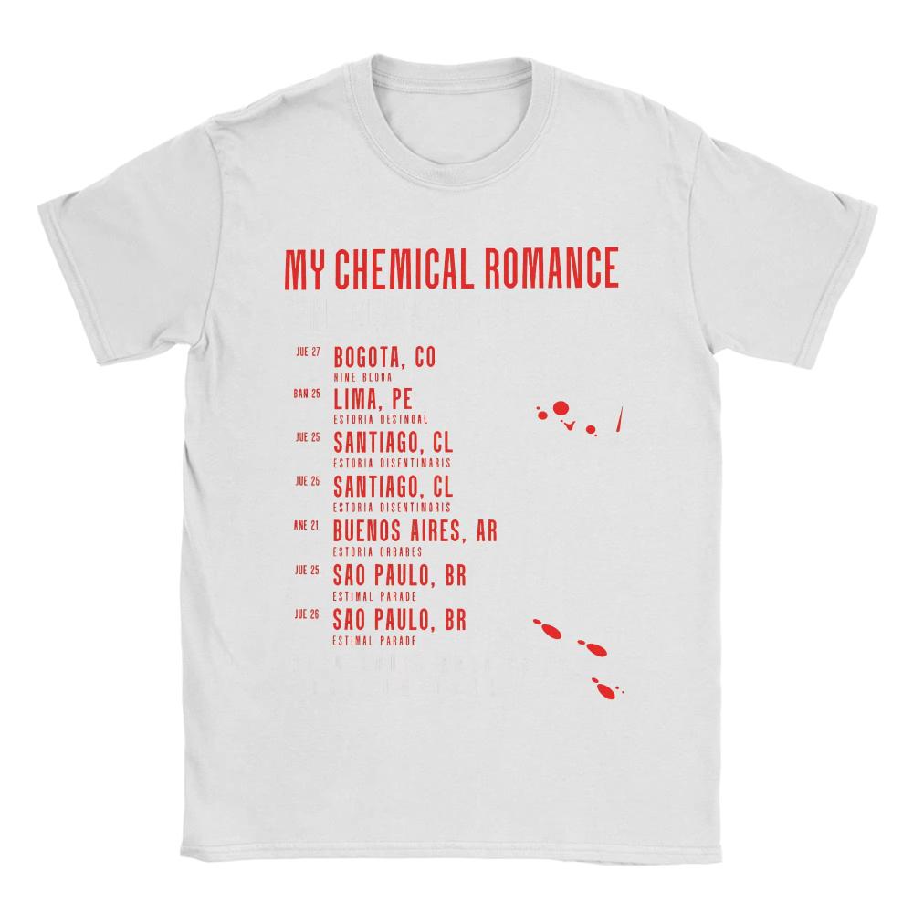 Summer My Chemical Romance Tour Trending T-Shirts Cotton T Shirts for Men Women Short Sleeve Top Tees