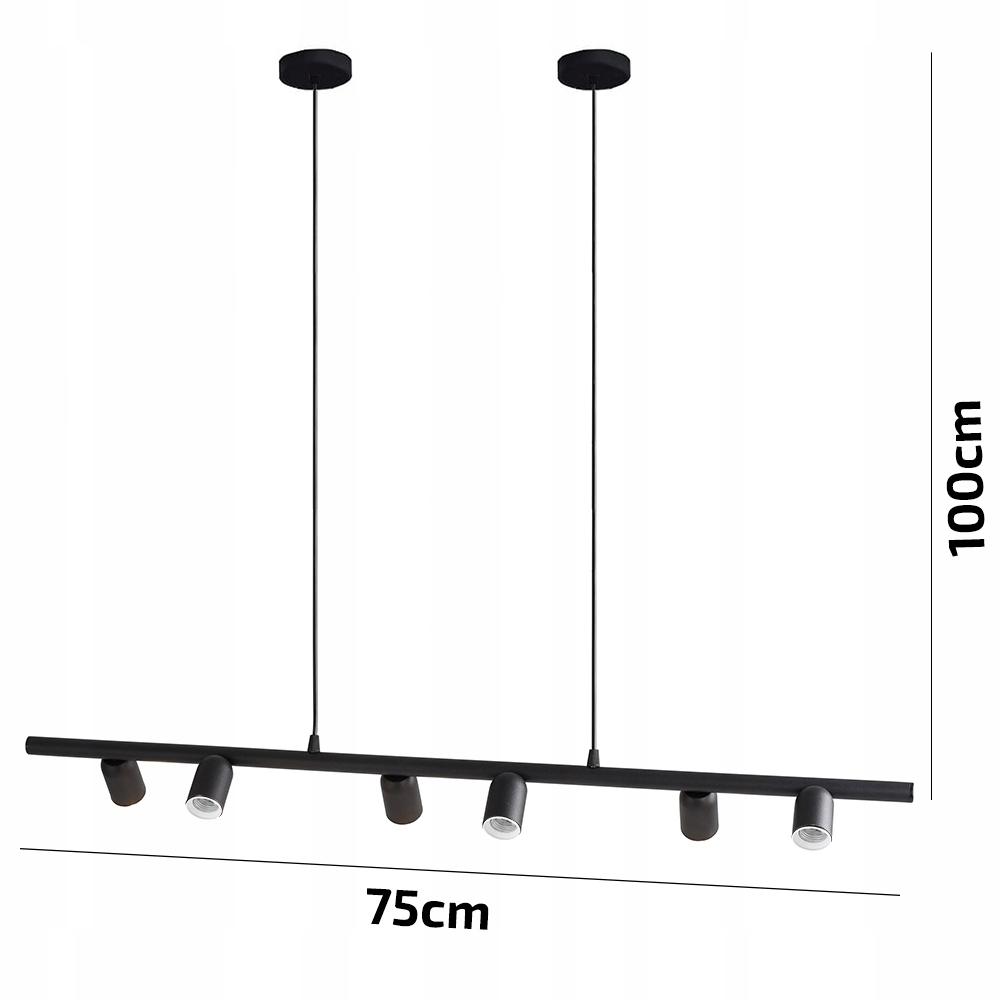 Ceiling lamp chandelier hanging living room kitchen black room loft modern