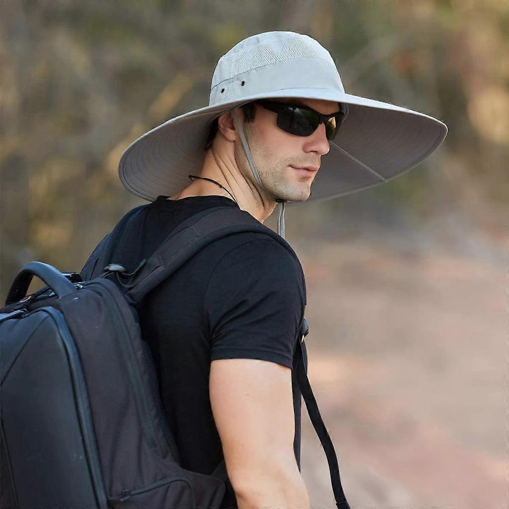 Super Wide Brim Bucket Hat UPF50+ Waterproof Sun Hat for Fishing Hiking Camping