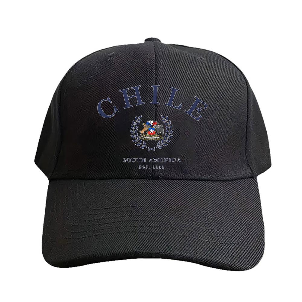 Chile South America Chilean Cap Summer Woman Man Baseball Cap Adjustable with Curved Brim Duckbill Cap Protection Sun Hats