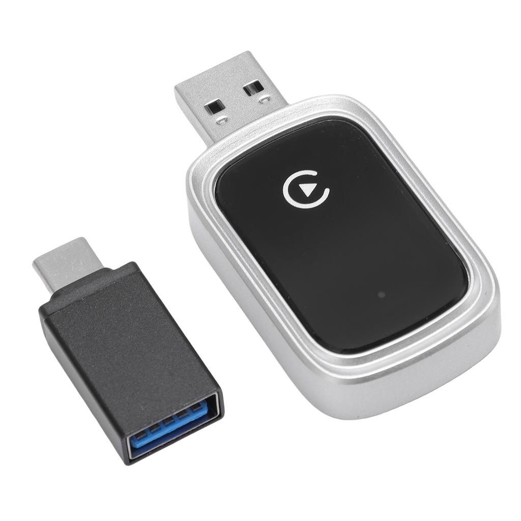 Wireless Adapter for Carplay 5.8GHz WiFi Bluetooth 5.0 USB Type C Car Wired to Wireless Adapter for IOS Phone