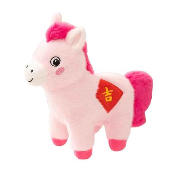 Horse Plush Doll 2026 Year of The Horse Plushie Realistic Pony Doll Soft Stuffed Animal Gift for Bag Car Decor