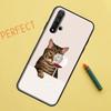 Funny Cat Art For Huawei Nova 10 9 SE 11 Pro 12i 11i 8i Y60 Y70 Y90 Y61 Y91 Y72 Y73 P20 P40 P30 Lite Case