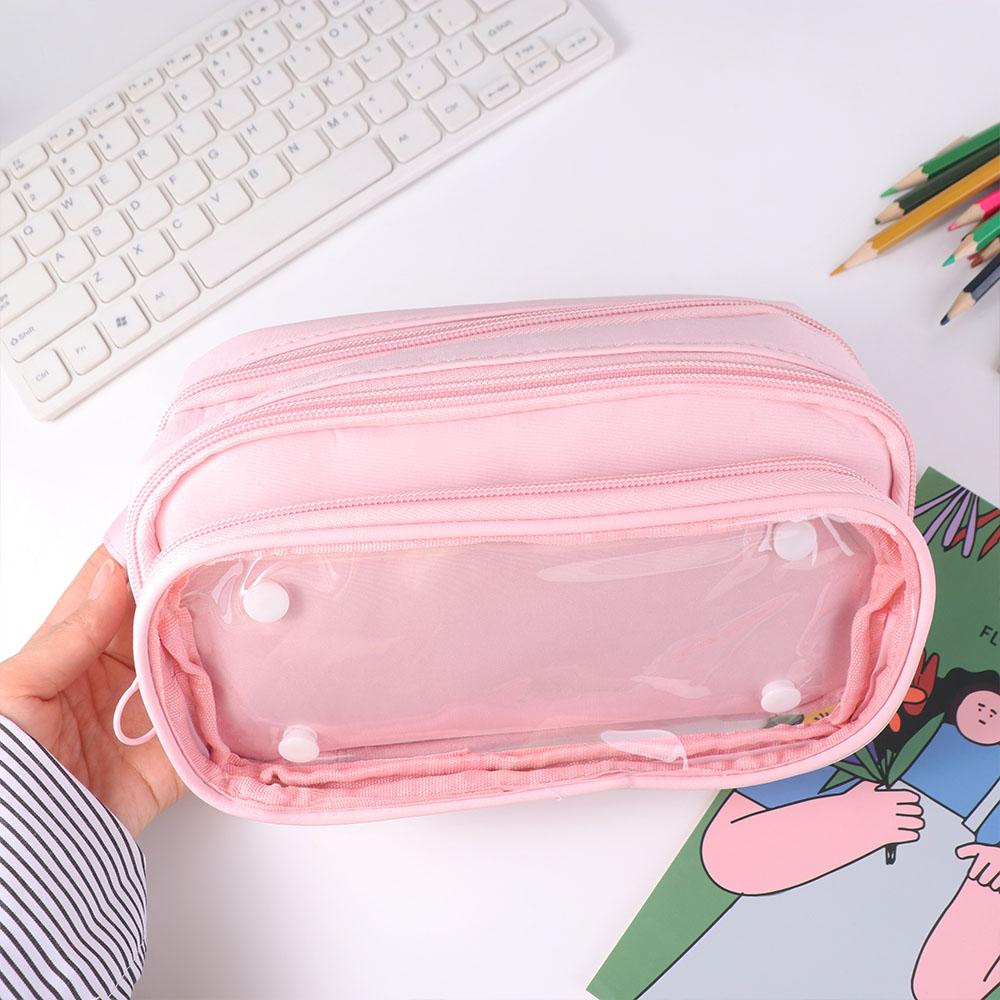 Large Capacity Ita Bag Pouch Storage Bag Stationery  Storage Bag Detachable Pencil Case  Lady