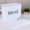 Metal Bread Box with Handle Multifunction Excellent Sealed Iron Retro Bread Storage Container For Kitchen Countertop