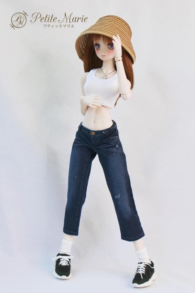[Petite Marie] 13 DDS Compatible Okayama Processed Distressed 810 Length Wide Jeans Indigo Blue KOJIMA Processed Jeans Distressed Low Rise Jeans Wide