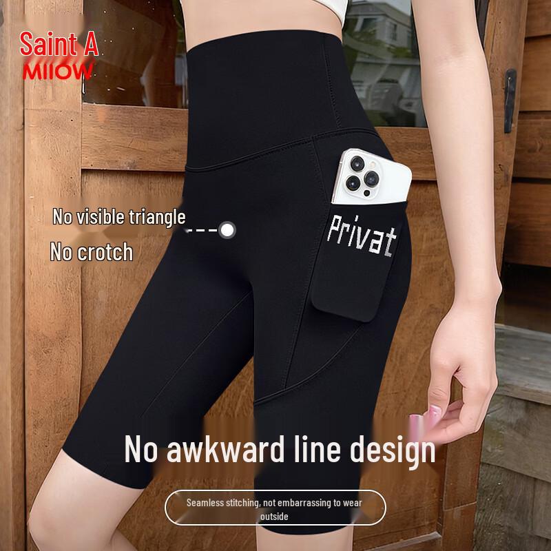 Women s High-Waist Yoga Fitness Leggings with Pockets XL