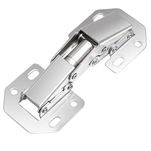 Set of 4 Concealed Steel Hinge Sliding Hinge Repair Kit for Doors, Cabinets, and Shelves, Includes 16 Screws, Mute, Rust-Resistant, No Drilling Requir