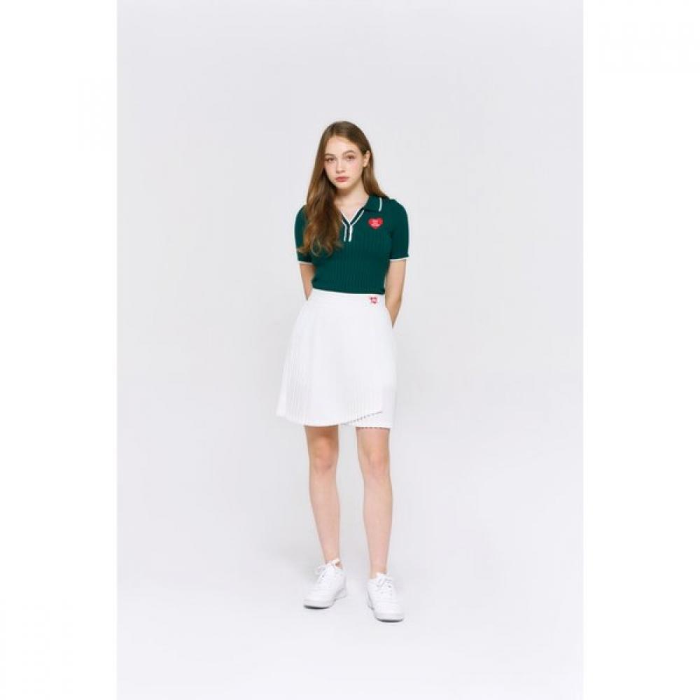 Goxo Midi Skirt Unbalance White S(25-26)