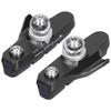 Road Bike Brakes Pads CBrake NoNoise NoSkid Rubber Blocks Replacement(Black )