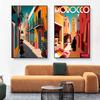 Modern Cactus Mexico Humanities Travel Landscape City Street Girls Posters Canvas Prints Art Abstract Mural Home Decor Wall Art