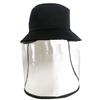 Bucket Hat Beach Sun Hat Fisherman Cap With Detachable Clear Facial Cover Hat