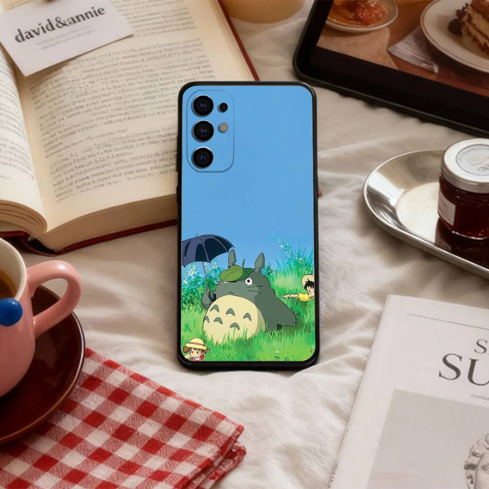 Cute My N-Neighbor Cat T-Totoro-MNT   Phone Case For Samsung S 25,24,23,22,30,21,10,9,Ultra,Plus,Lite,FE,4,5 G Soft Black Case