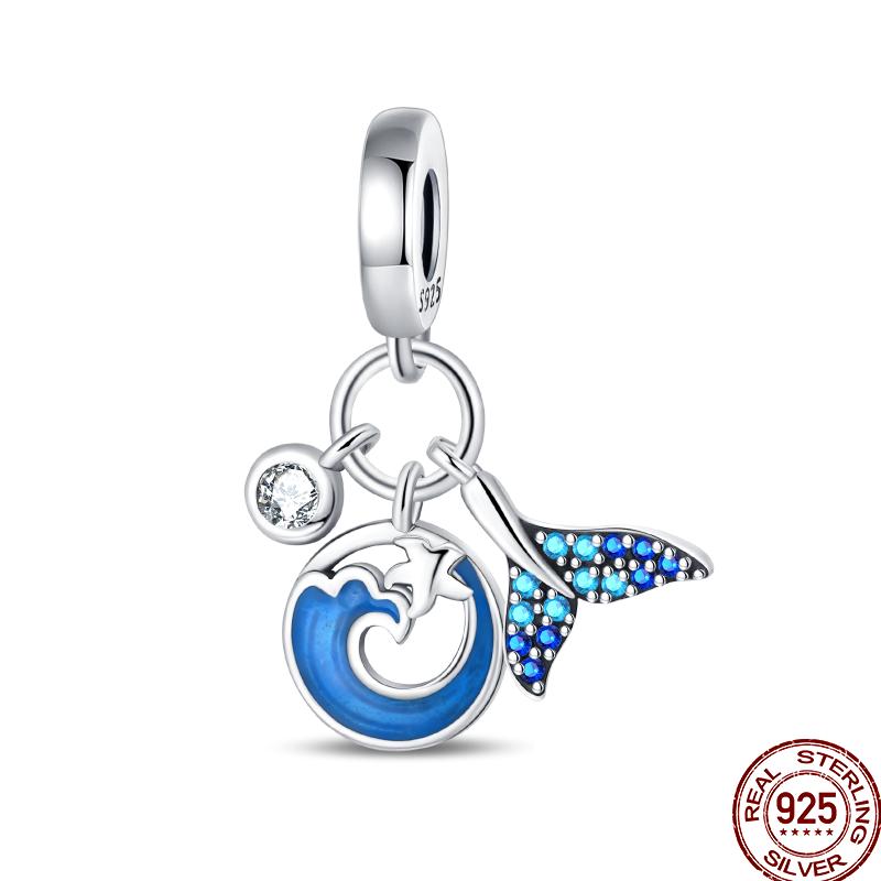 Copper Beach Ocean Vacation Drink Starfish Charm Beads Suitable Fit Pan Original Bracelet Diy Holiday Jewelry Gift