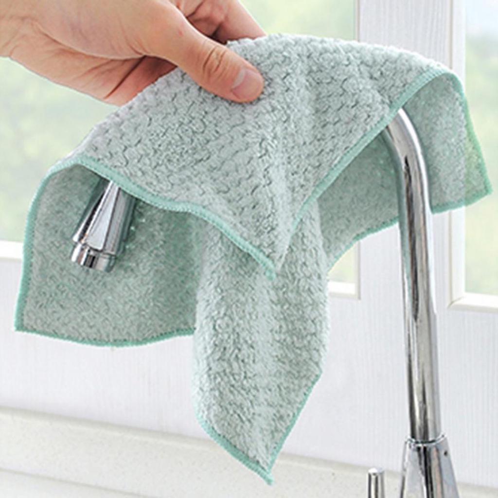 Absorbent Dish Cloth Tableware Non-stick Cleaning Towel Kitchen Tool Gadgets