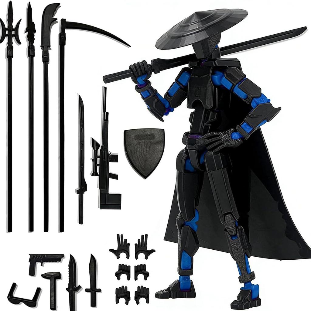 Multi-Joint Articulated Action Figure Collectible Model Arts Poseable Decorative Statue for Display