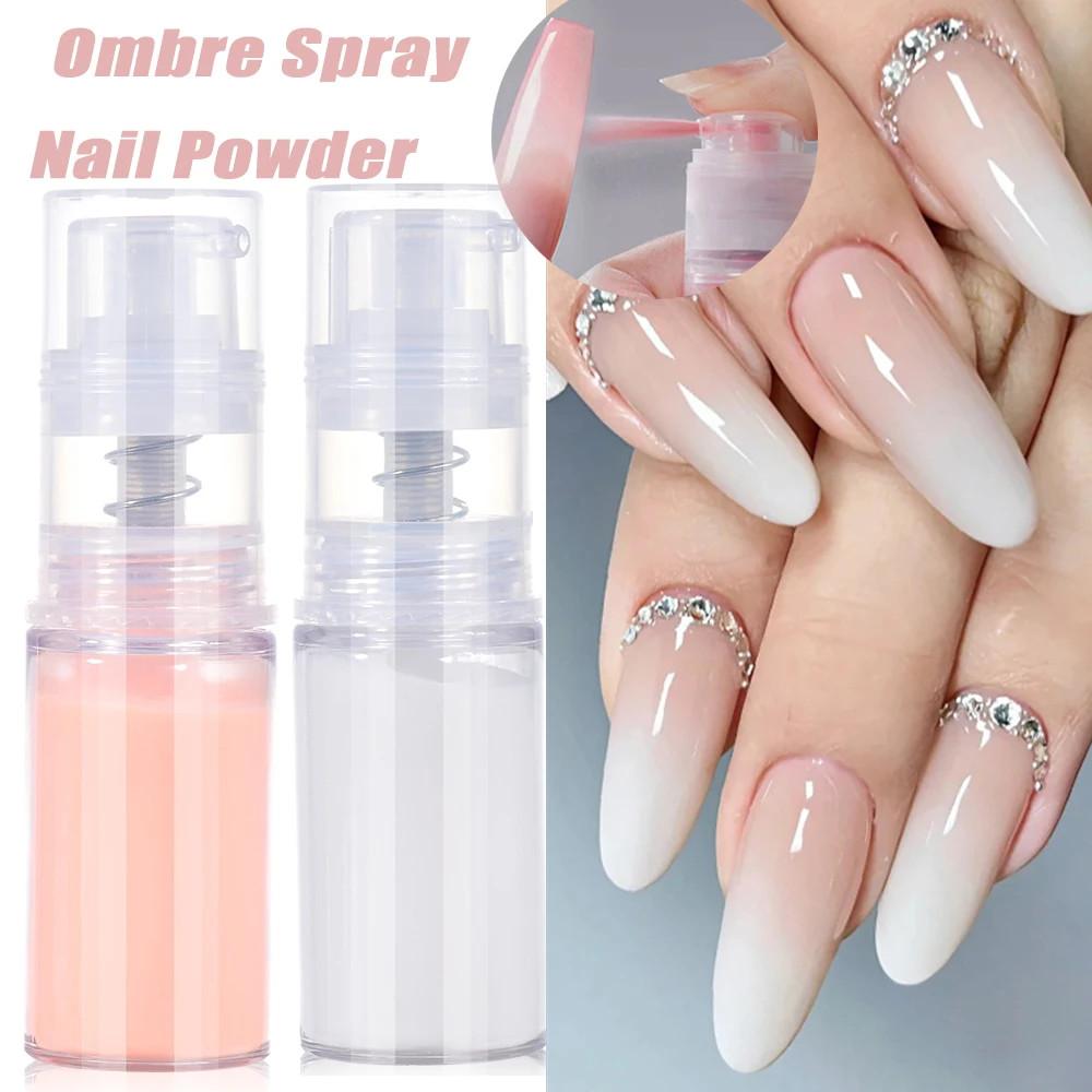 12 Colors Quick Ombre Spray Acrylic Powder for Nails Neon Gradient Pastel with Amazing Effect Professional Nail Dip Powder
