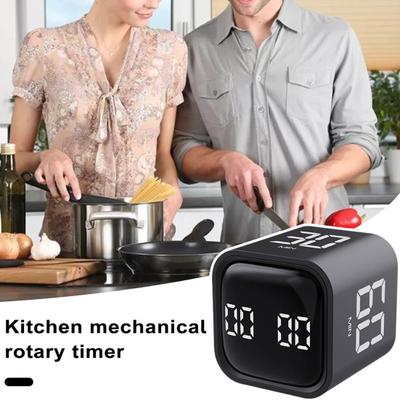 Productivity Cube Timer Gravity Sensor Flipping LED Display 4 Preset Time Dual Modes Time Management Countdown Cooking Student