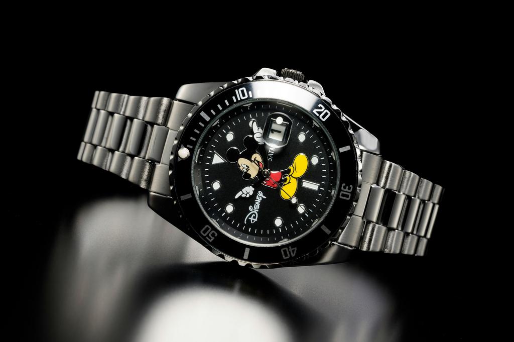 DALŠÍ NEBE Disney Mickey Hodinky Vintage Reissue Model GMT Master Submariner (Plně černá)