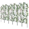 4 Packs Metal Garden Trellis for Climbing Plant Support 71x20 In Rustproof