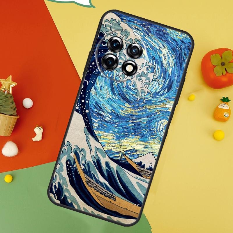 Paintings Starry Night Van Gogh Case For OnePlus 15 12 12R 13T 13R 13 11 9 10 Pro 10T 8T Nord 5 CE 2 3 4 Lite N20 N30 Cover