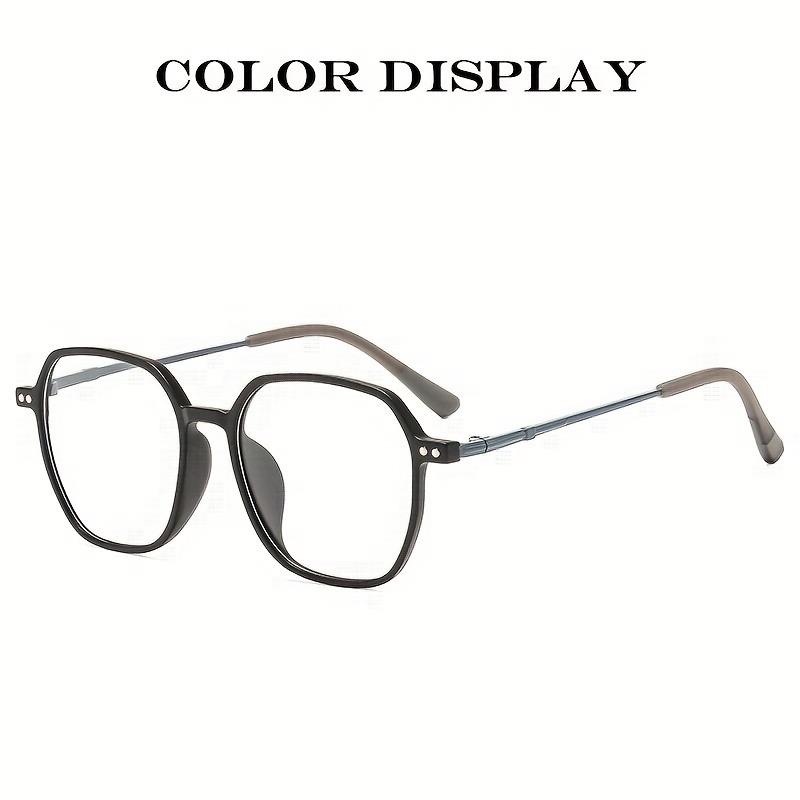 1 Pair Trendy Prescription Reading Glasses with Ultra-Light Square Frame +100 to +400 Power Unise Ideal Gift for Friends Family