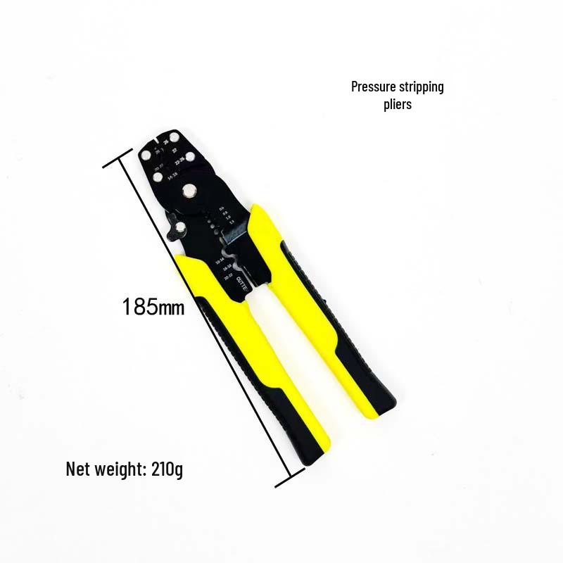 Multi-functional Electrician's Cable Stripping and Crimping Pliers - Lightweight and Labor-saving Tool.