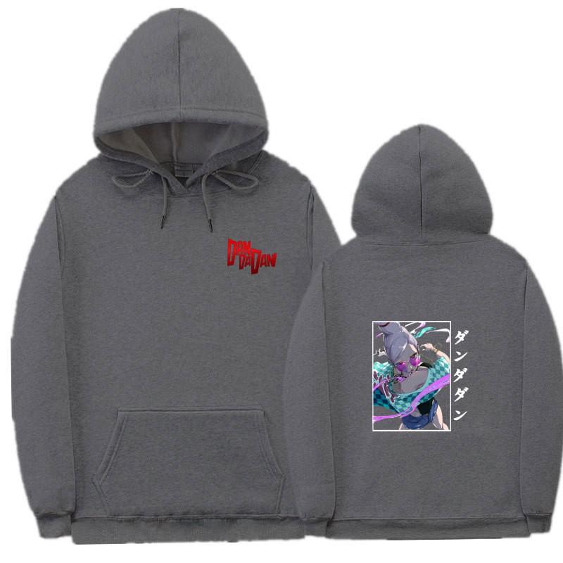 Unisex Anime-Inspired Hooded Sweatshirt With Ribbed Hem Loose Fit 81-90% Cotton 400g Weight Wear
