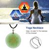 Flower of Life Pendant Seven Chakras Meditation Crystal Stone Pendant Necklace