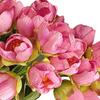 24 Bundles Artificial Tulip Flowers, Realistic Fake Tulips for Spring, Easter, Valentine's Day Home Decor, Wedding Centerpiece, Table Floral