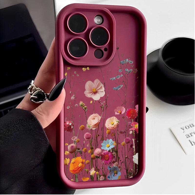 Fashion Beautiful Flower Phone Case For Xiaomi 15T Pro 14T POCO X7 M7 F7 Pro F7 Ultra Redmi Note 15 Pro Plus 5G 15C 4G Cover