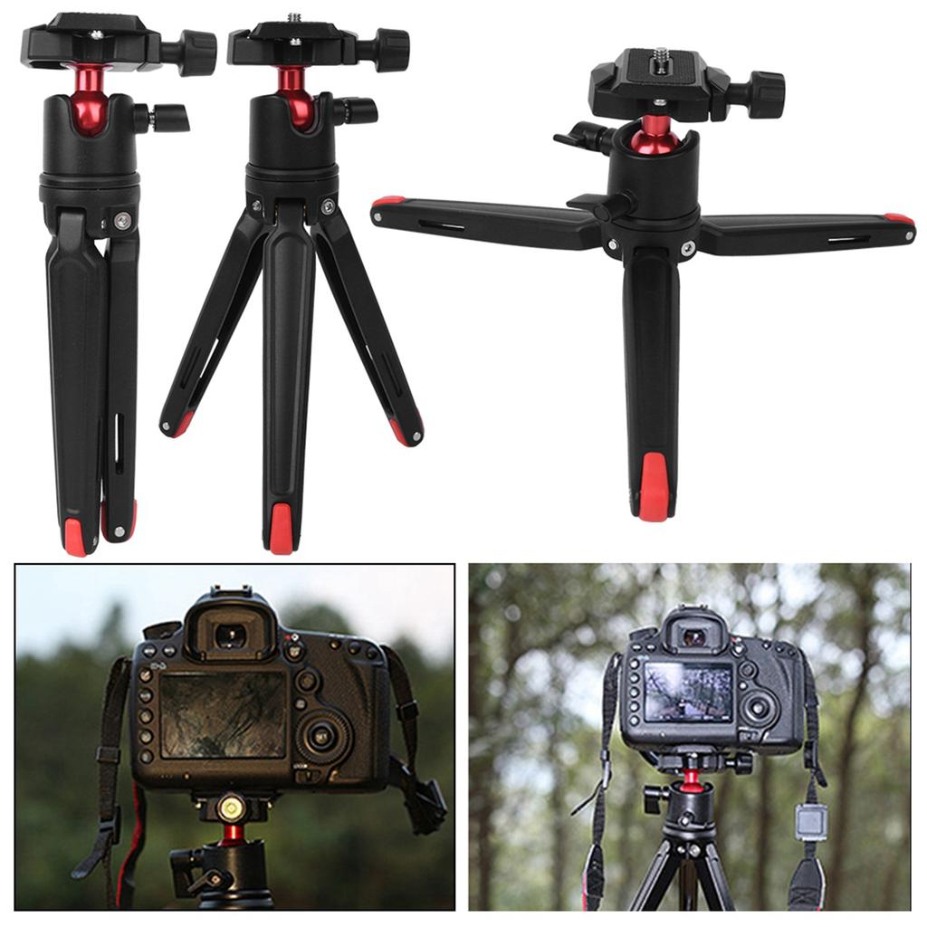 TE194 Desktop General Aluminium Alloy Tripod Portable Mobile Phone Camera Bracket for Video Shooting