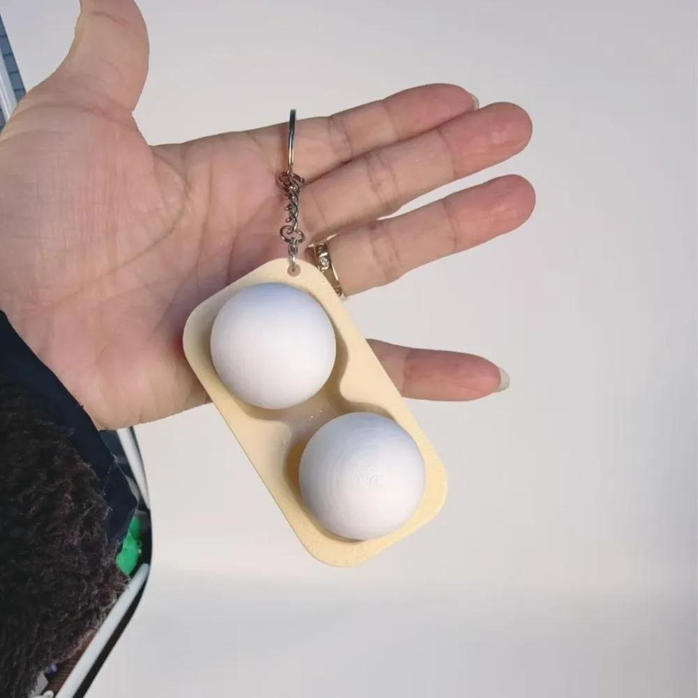Creative 3D Printing Solid Color Home Egg Tray Decompression Toy Clicker Vent Toy Model Pendant