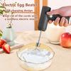 Wireless Electric Whisk USB Rechargeable Handheld Egg Beater Stainless Detachable Portable Beaters Baking Dough Cake Cream Mixer
