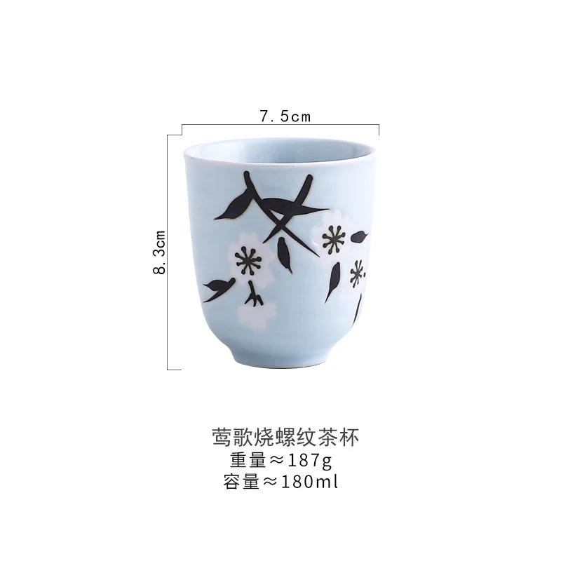 Japanese Style Ceramic Cup Hand-painted Tea Cup Japanese Cuisine Ceramic Small Tea Cup