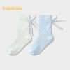 Balabala Kids' Summer Mesh Breathable Sweet Girls' Socks (2-Pair Pack)