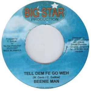 

7inch Record BEENIE MAN / LUKIE D - Tell Dem Fe Go Way / Heaven In Your NONE Big Star Produc 2007 Jamaica Reggae, Ska & Dub Used