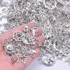 30pcs/Lot Random Mix Vintage Silver/Gold Color Bright/Matte Cute Metal Charms For Jewelry Making Supplies Butterfly Pendant Bulk