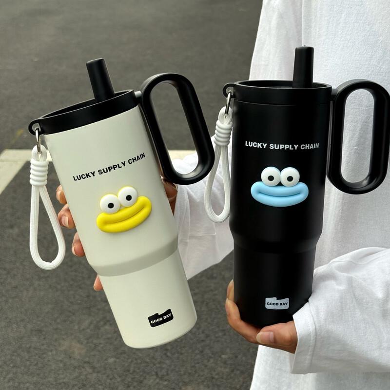MOZHOU 710ml 316 Stainless Steel Dual-Drink Tumbler