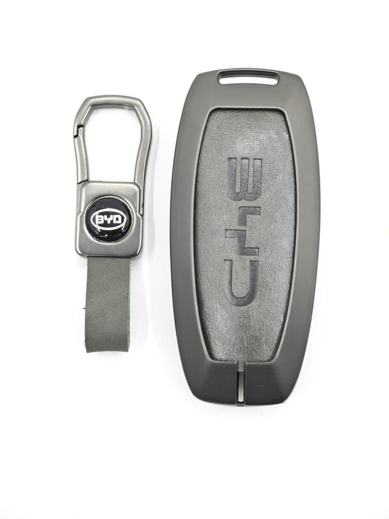 BYD Car Key Metal Protective Cover for Yuan Pro, D1, Qin Plus, E1, E2 Models