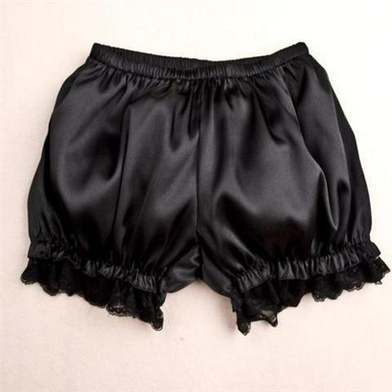 Soft Girl Lace-Trim Puffy Lantern Shorts - Summer Base Layer Pumpkin Pants