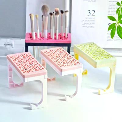 Silicone Makeup Brush Holder Drying Stand Makeup Set Storage Case Nail Pen And Painting Brush Organizer Fit For All Size Handle