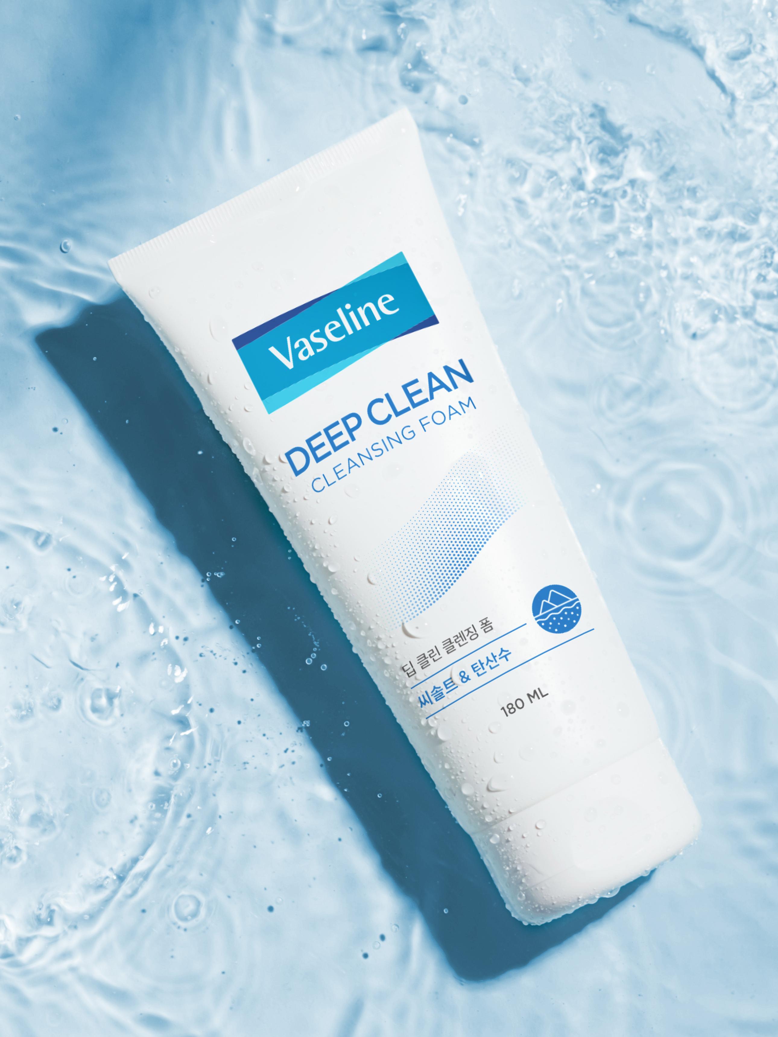 Vaseline Deep Clean Cleansing Foam 180ml 1ea