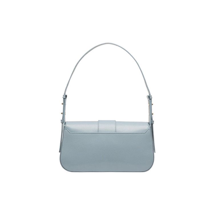 Bally Simple Solid Color Goat Leather Flap Tote Shoulder Bag Women bags Blue 6302776